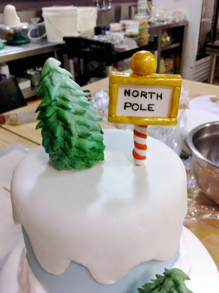 Scenes from a pastry kitchen.