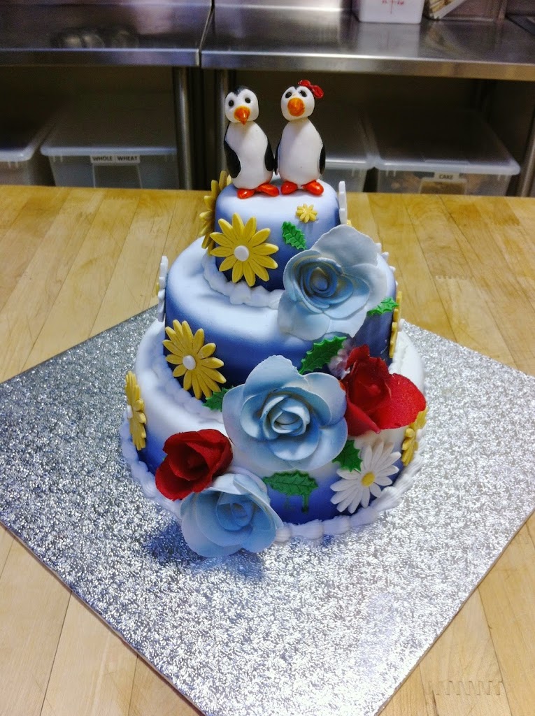 Scenes from a pastry kitchen.