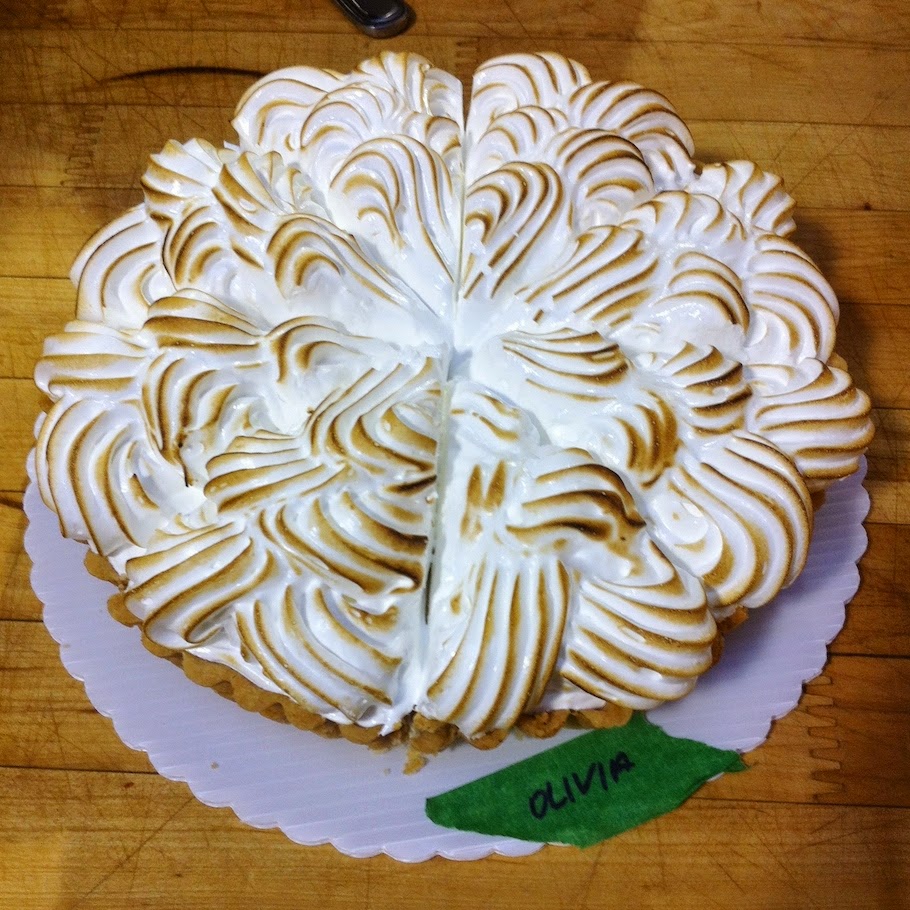 Scenes from a pastry kitchen.