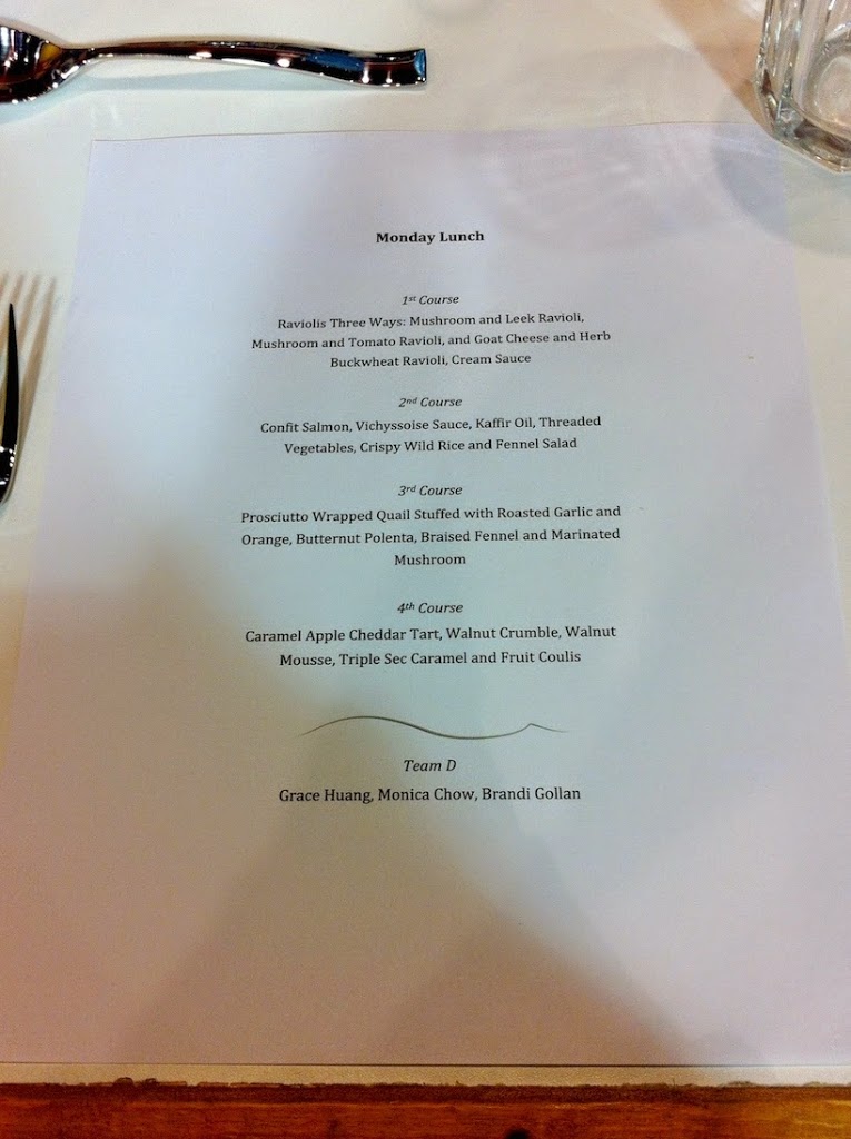 Scenes from a pastry kitchen.