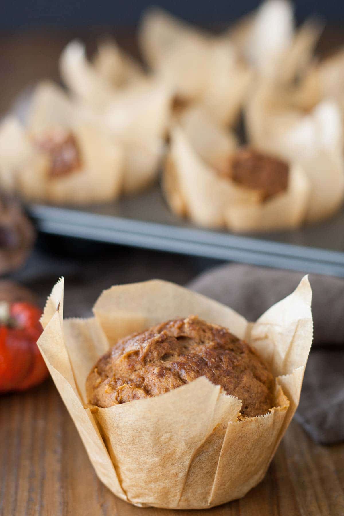 Close up of a mufifn.