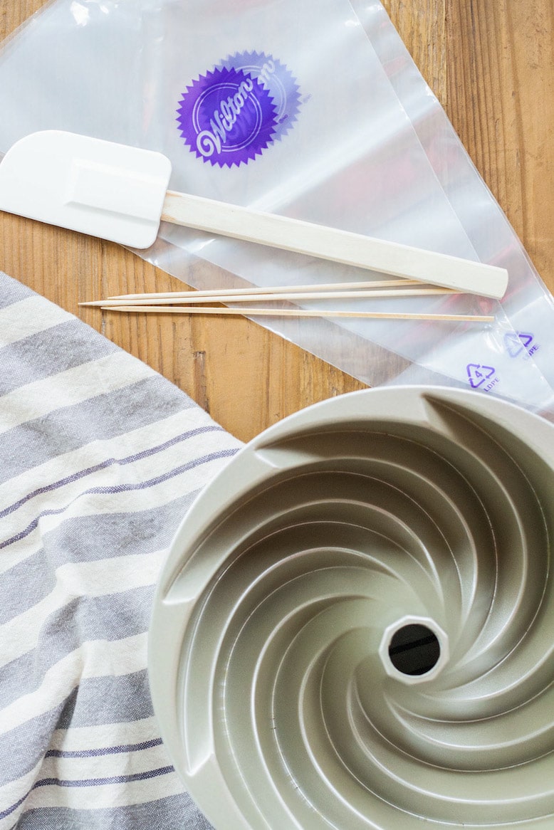 Overhead shot of the tools required.